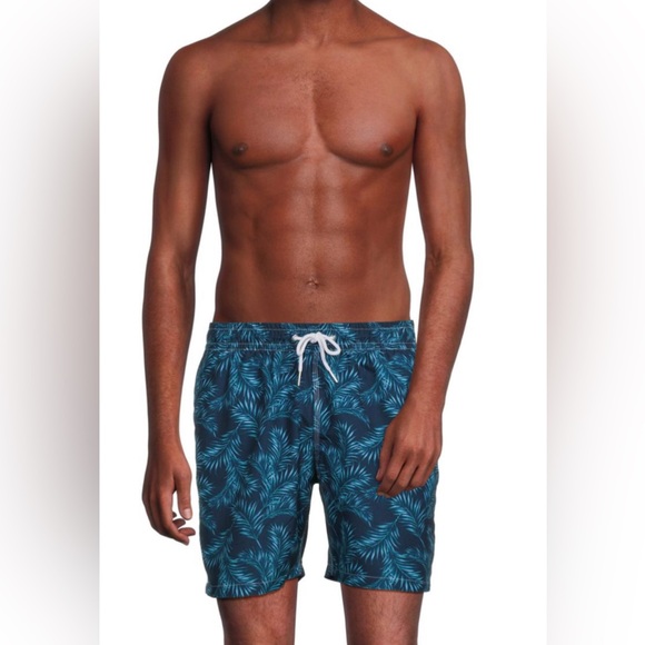 New With Tags Slate & Stone Cabo Swim Short, Palm Leaf. XL - Picture 1 of 4
